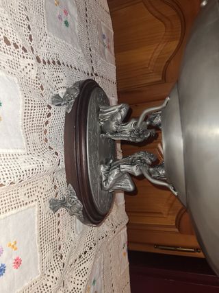 Juego vintage plata: bandeja, jarra