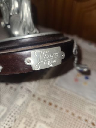 Juego vintage plata: bandeja, jarra