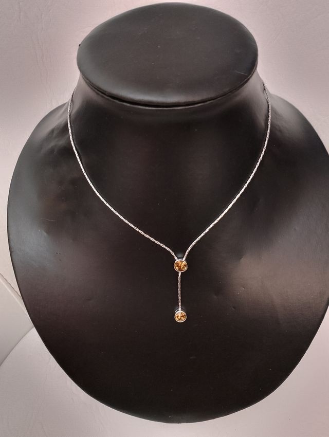 Collar Plata y Amarillo