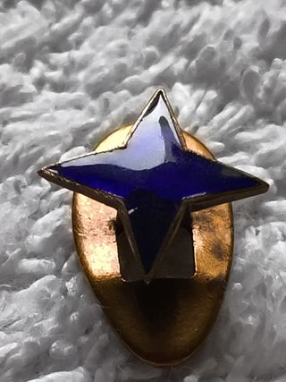 INSIGNIA SOLAPA LUCERO FALANGE ESPAÑOLA EN COBRE