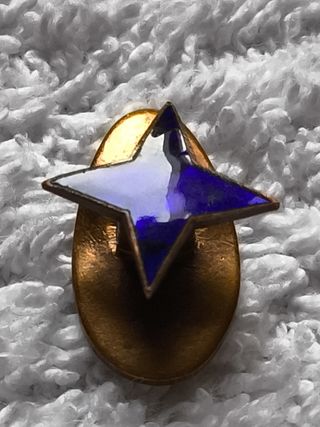 INSIGNIA SOLAPA LUCERO FALANGE ESPAÑOLA EN COBRE