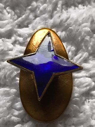 INSIGNIA SOLAPA LUCERO FALANGE ESPAÑOLA EN COBRE