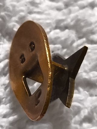 INSIGNIA SOLAPA LUCERO FALANGE ESPAÑOLA EN COBRE