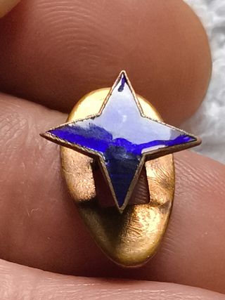 INSIGNIA SOLAPA LUCERO FALANGE ESPAÑOLA EN COBRE