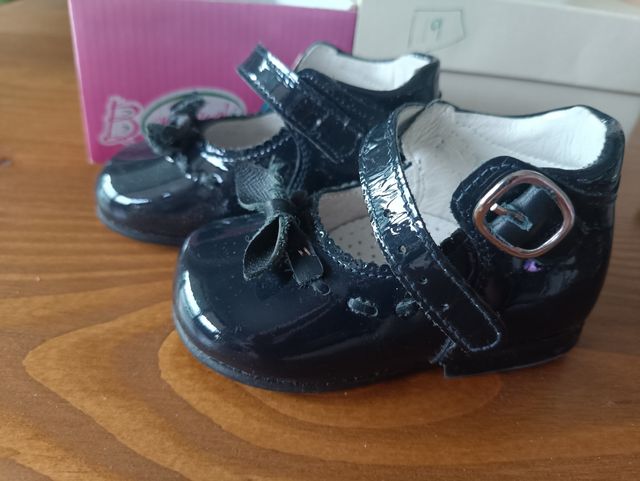 Lote zapatos bebé charol