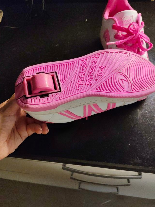 Zapatillas deportivas niña blancas con ruedas