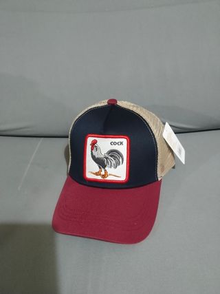 Gorra Trucker Gallo - Azul y Rojo