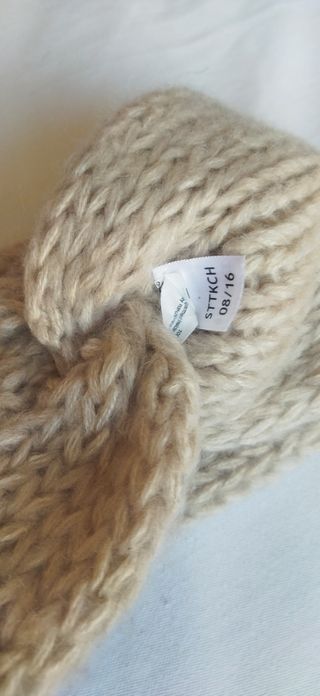 Diadema y guantes Icewear - beige/azul