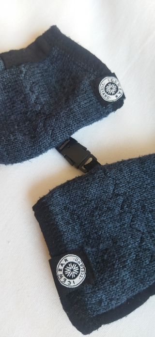 Diadema y guantes Icewear - beige/azul