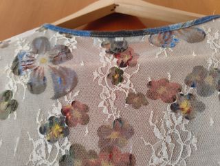 Vestido multicolor estilo desigual algodon bordado