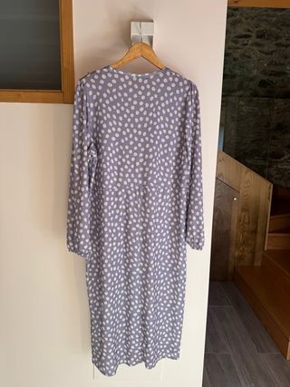 Vestido Zara lunares midi M