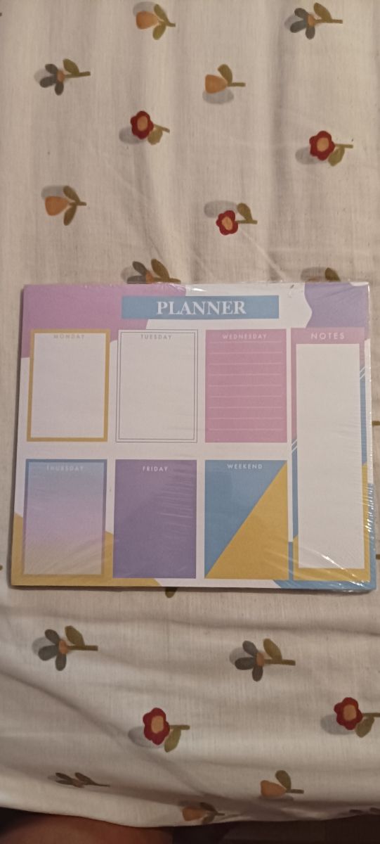 Planificador semanal - Notas