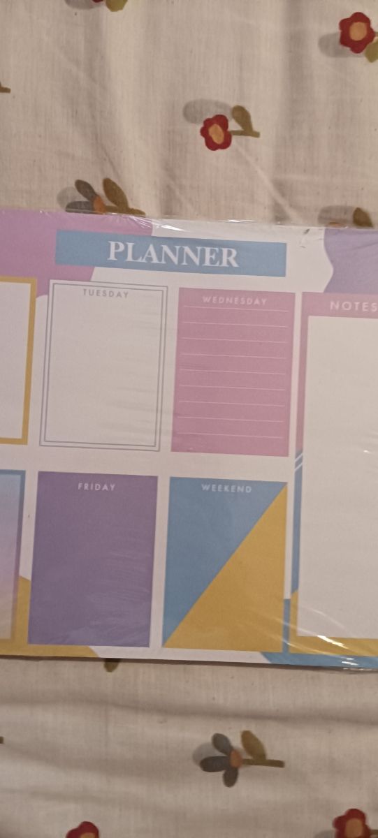 Planificador semanal - Notas