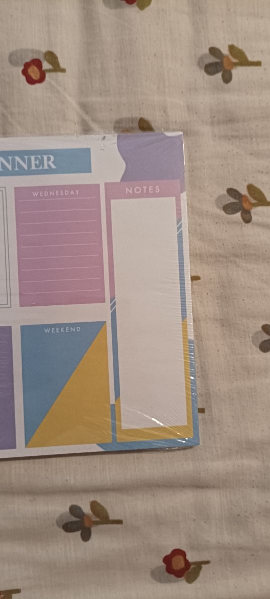 Planificador semanal - Notas