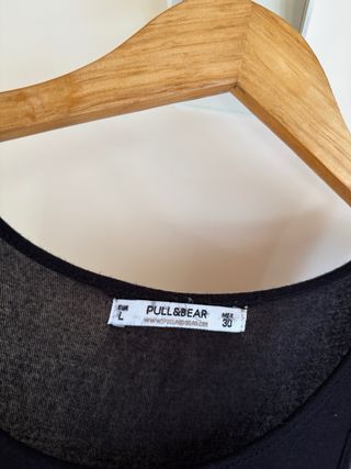 Vestido largo Pull&Bear negro L