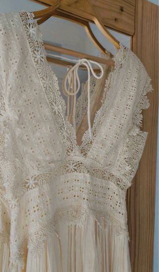 Vestido blanco Zara - Talla S Agotado en web.