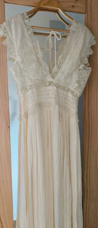 Vestido blanco Zara - Talla S Agotado en web.
