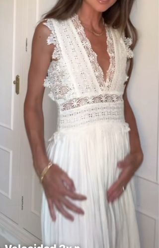 Vestido blanco Zara - Talla S Agotado en web.