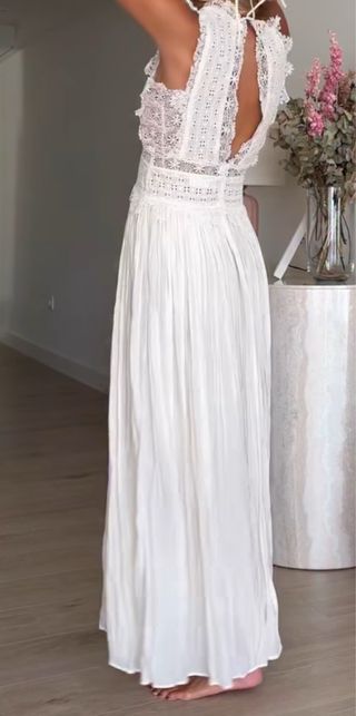 Vestido blanco Zara - Talla S Agotado en web.