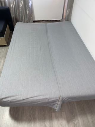 Sofá cama individual gris