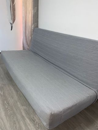 Sofá cama individual gris