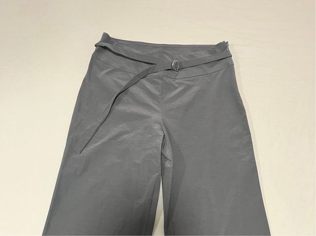Pantalón Mango Gris Perla