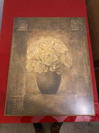 Cuadro Albeno - Rosas Beige