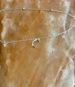 Pulsera plata Luna & Estrella