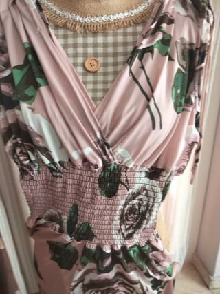 Mono largo estampado flores