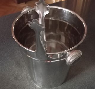 Cuberteria champán acero inox y pinzas