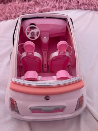 Auto Barbie Fiat 500 rosa