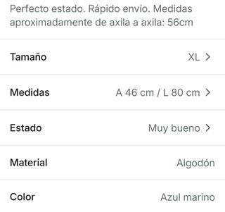 Polo Adidas XL - Azul Marino original