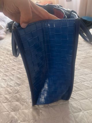 Borsa a mano blu