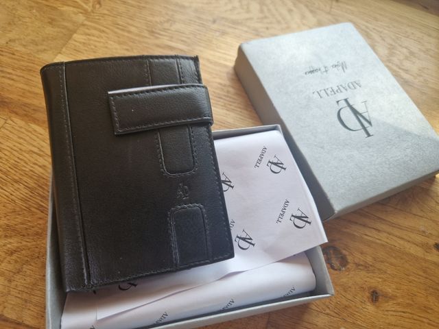 Cartera Piel Adapell - Negra