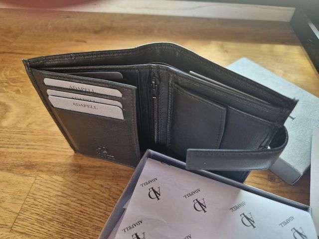 Cartera Piel Adapell - Negra