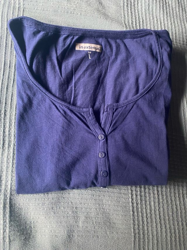 Camiseta in extenso azul electrico
