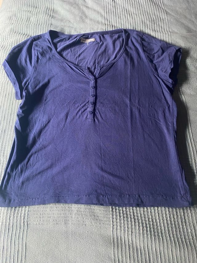 Camiseta in extenso azul electrico
