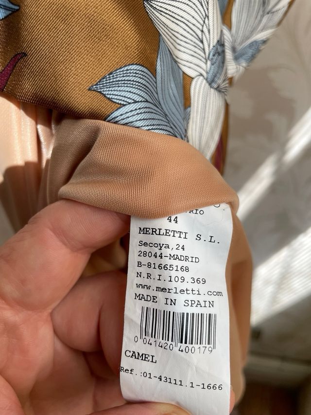 Vestido floral Merletti tamanho 44