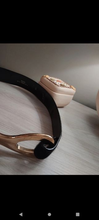 Cintura Gucci vintage oro e nera