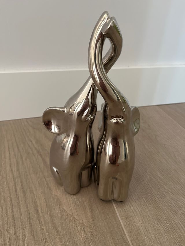 Elefantes decorativos metal