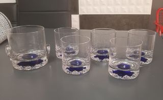 Juego vasos whisky - 6 piezas + cubitera