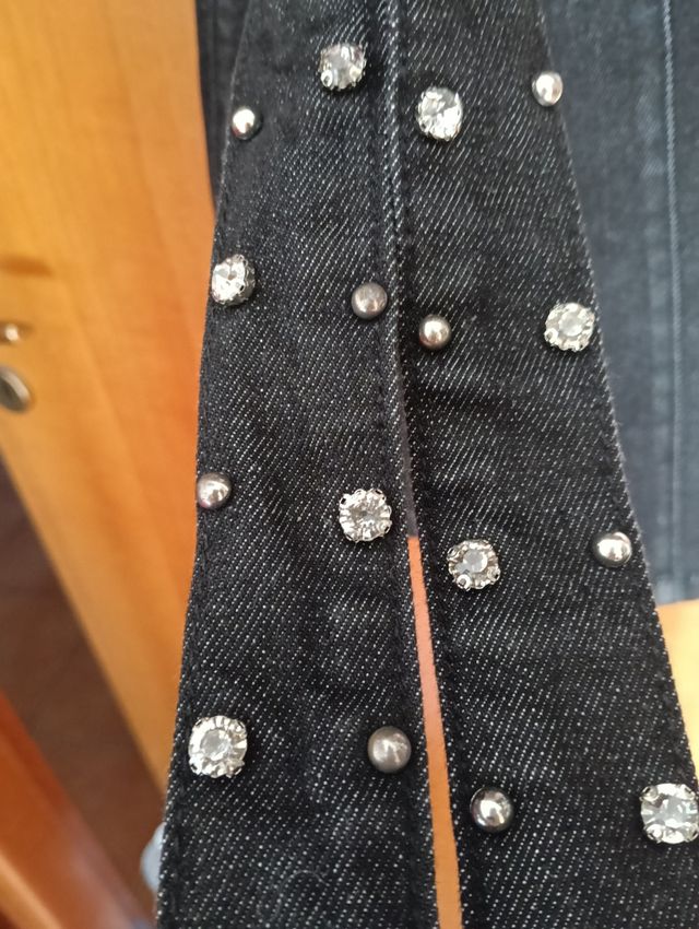 Vestito Jeans Nero Donna Tg M