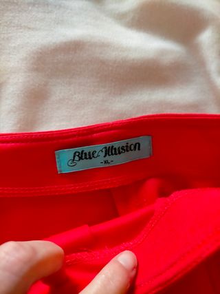 Falda roja Blue Illusion