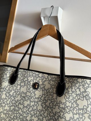 Bolso Tous tote blanco y negro (Leer descripción)