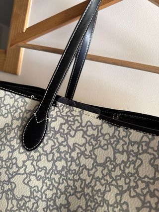 Bolso Tous tote blanco y negro (Leer descripción)