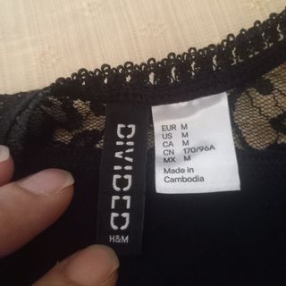 Vestito nero Divided in pizzo