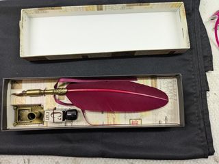 Penna D'Oca Bordeaux Calamaio Inchiostro C'art