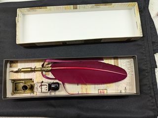 Penna D'Oca Bordeaux Calamaio Inchiostro C'art