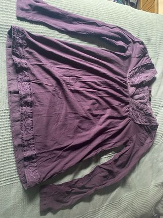 Camiseta Massimo Dutti morada