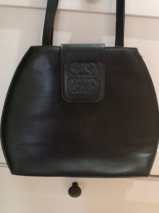 Bolso negro piel